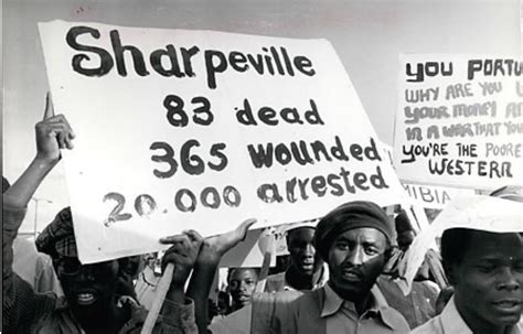  The Sharpeville Massacre，1960年的南非種族暴力衝突與反種族隔離運動的轉捩點